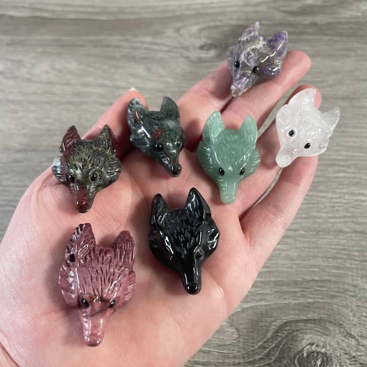 Pendentifs Tête de Renard en Pierre Précieuse – Bijoux Animaliers Uniques pour la vente par Keystone Crystals
