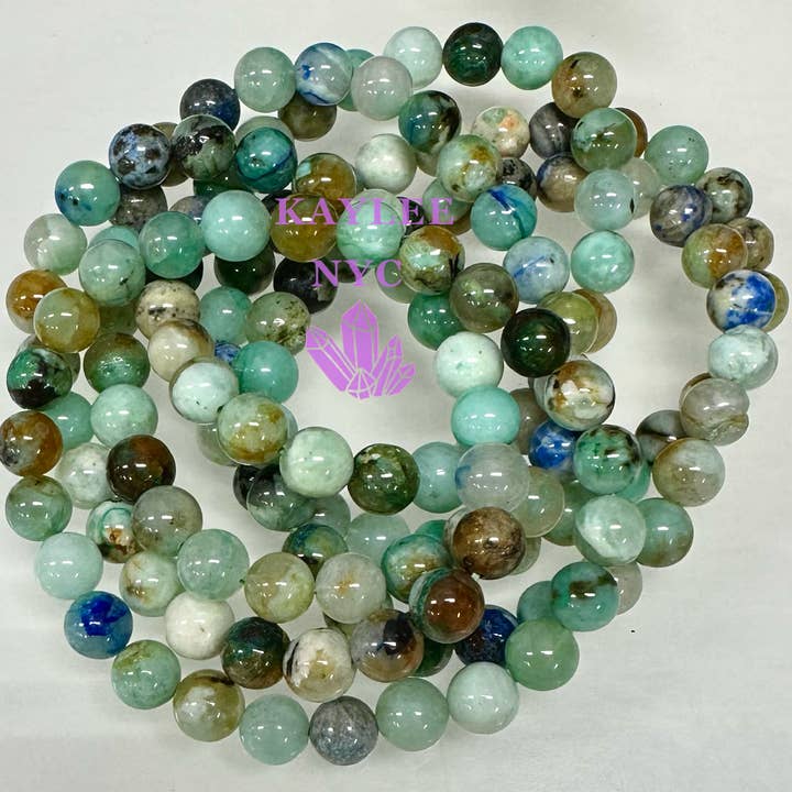 KayleeNYC - Wholesale Beaded Bracelet - Natural Fynchenite 8mm 7.5” Crystal1
