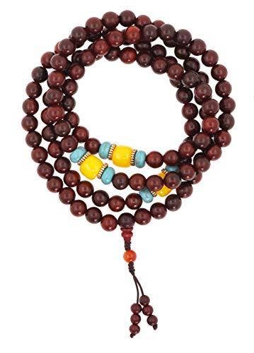 Mandala Crafts - Wholesale Prayer Beads Necklace - Mandala Crafts Natural Wood 108 Mala Prayer Beads Necklace, Bracelet from for Meditation, Yoga20