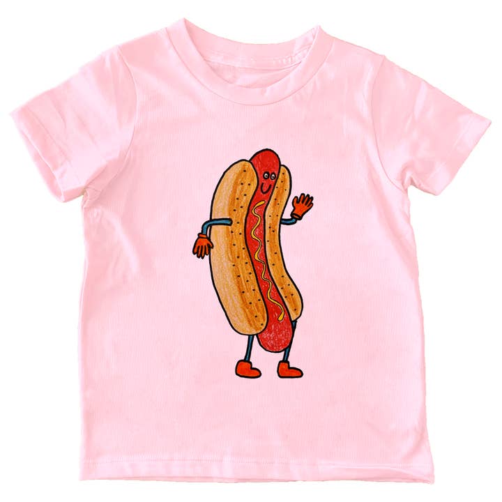 Hotdog - Coton ROSE pour enfants pour la vente par orangeheat