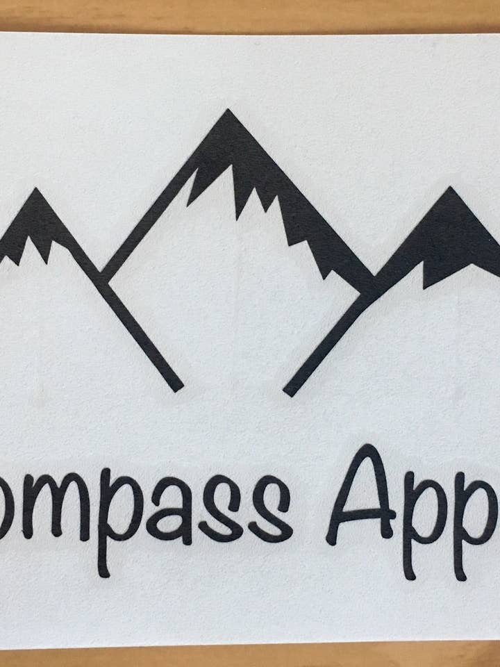 Adesivo de montanha por atacado de Kompass Apparel