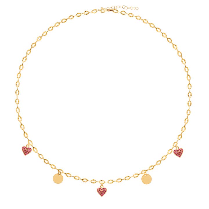 Pendentif double cœur en argent sterling 925 avec zircone cubique pour la vente par llama's jewels