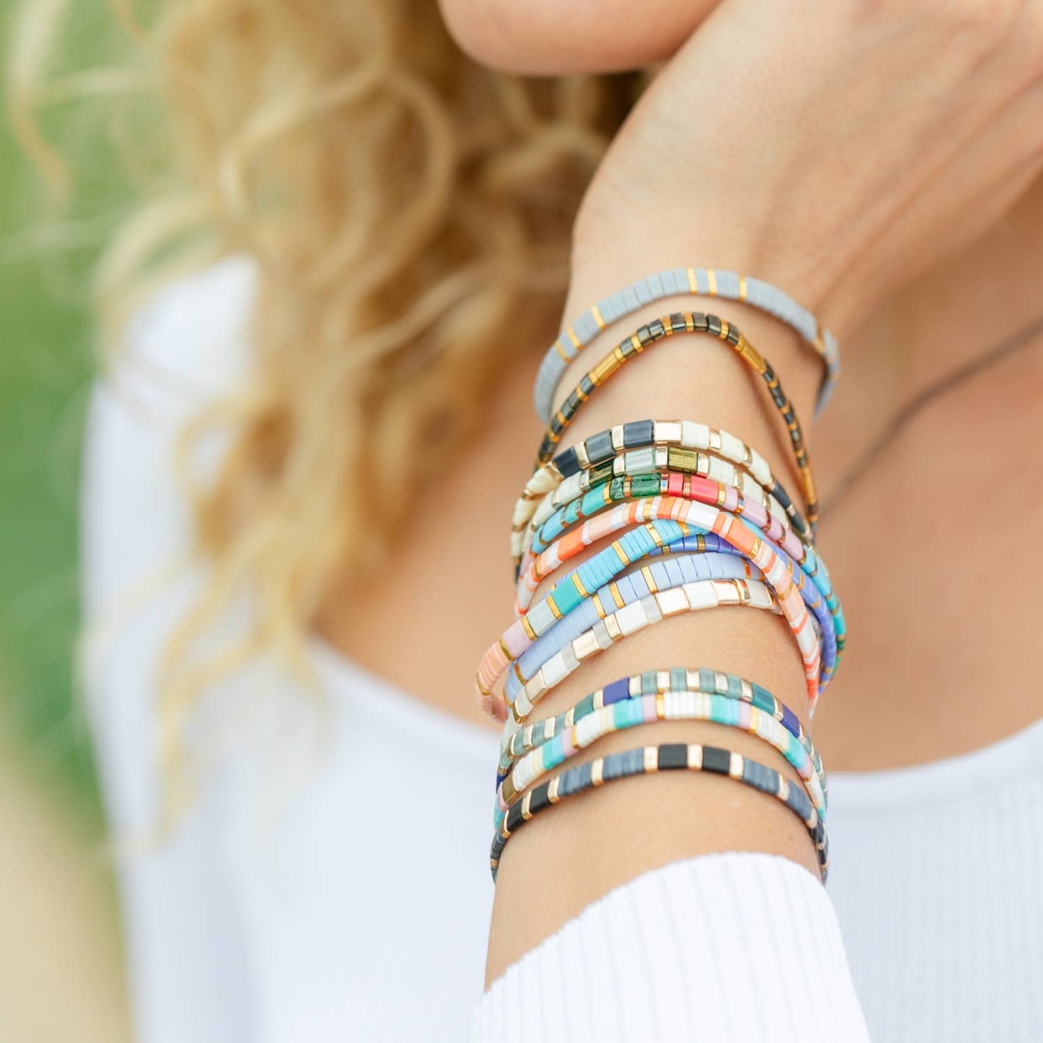 Splendid Iris - Wholesale Beaded Bracelet - Choose Your Colors - Miyuki Tila Bracelets17