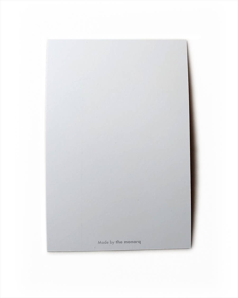 The Monarq - Wholesale Everyday Greeting Card - Silver Foil Art Card: Portrait 53