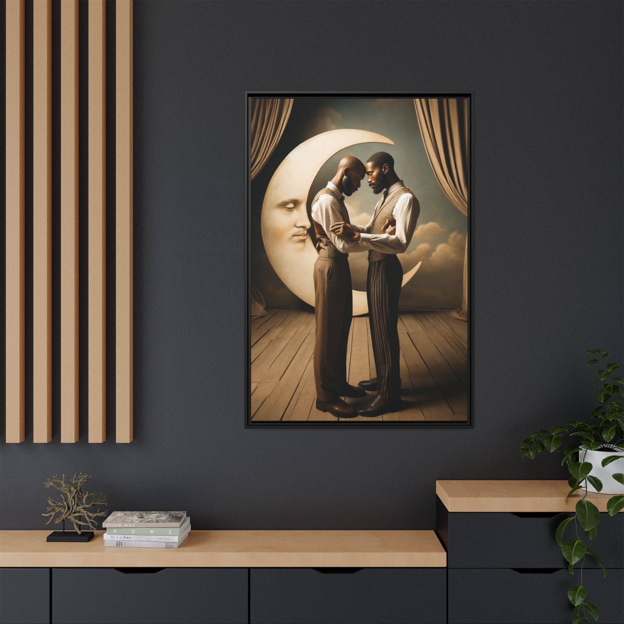 Walt & Pete - Wholesale Art Print - Missing Art Studies - Man In The Moon 00241