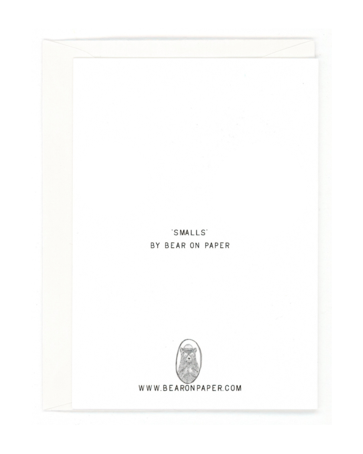 Bear on Paper - Wholesale Baby Card - "Smalls- A Boy"1