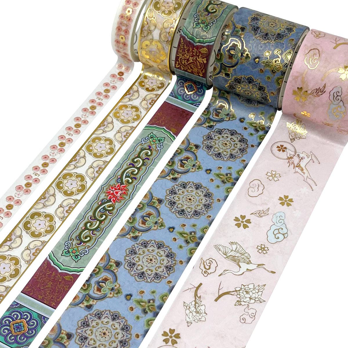 Wrapables.com - Wholesale Washi Tape - Wrapables Decorative Gold Foil Washi Tape and Sticker Set1