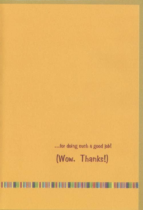 DICKENS INC. - Wholesale Thank You Card - Thank You Good Job | GRTC | MD | 69449G1