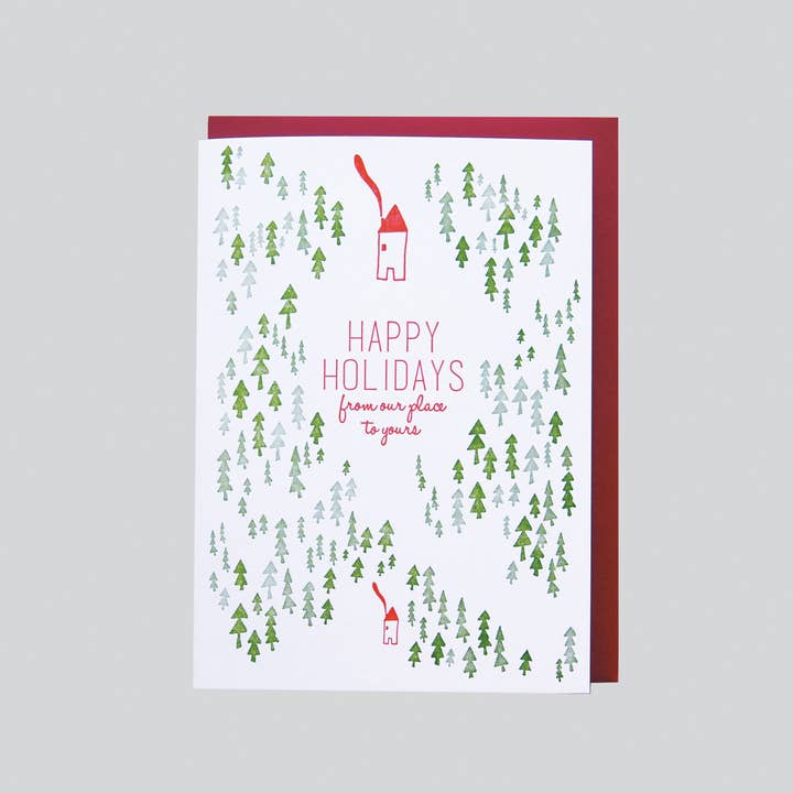 Carte Joyeuses From Our Place To Yours pour la vente par folio press & paperie