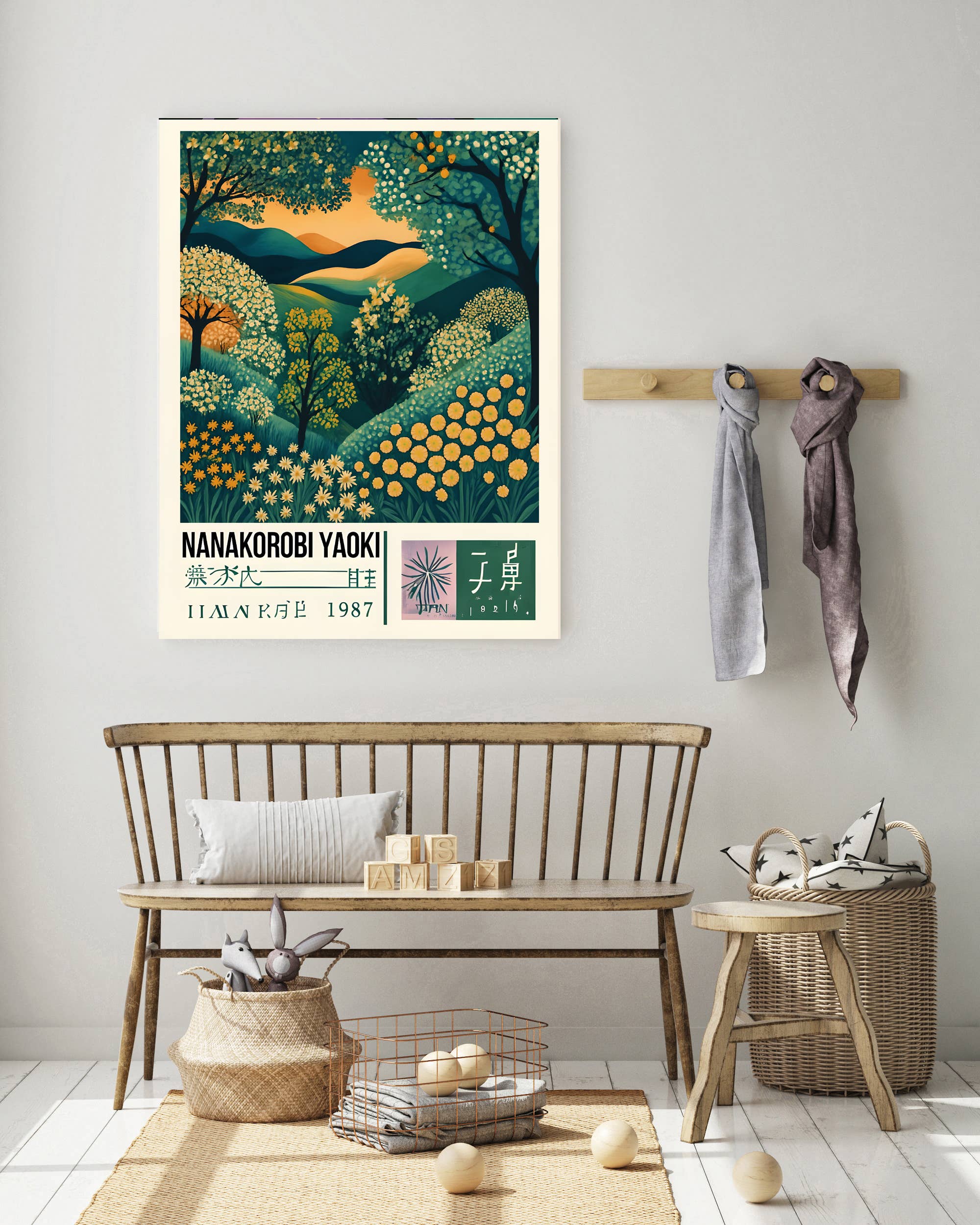 Kumo Art Prints – wholesale Art print – Japanese Wisdom Poster, Nanakorobi Yaoki  Art Print 1