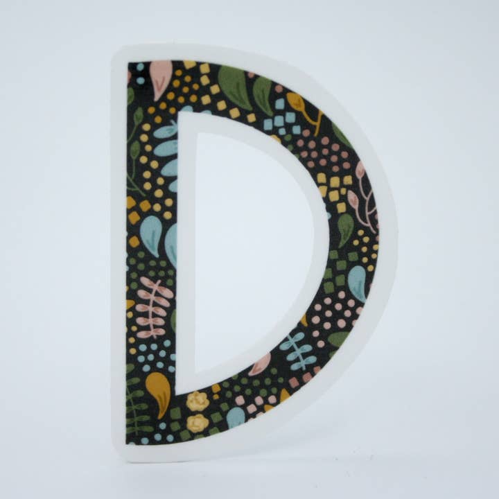 Autocollant Lettre D, 2,5 x 1,7 pouces pour la vente par H&L Craft Co