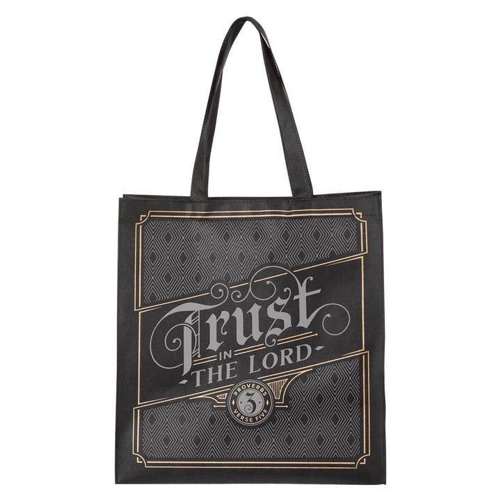 Tote Black Confiance dans le Seigneur Prov. 3:5 pour la vente par Christian Art Gifts