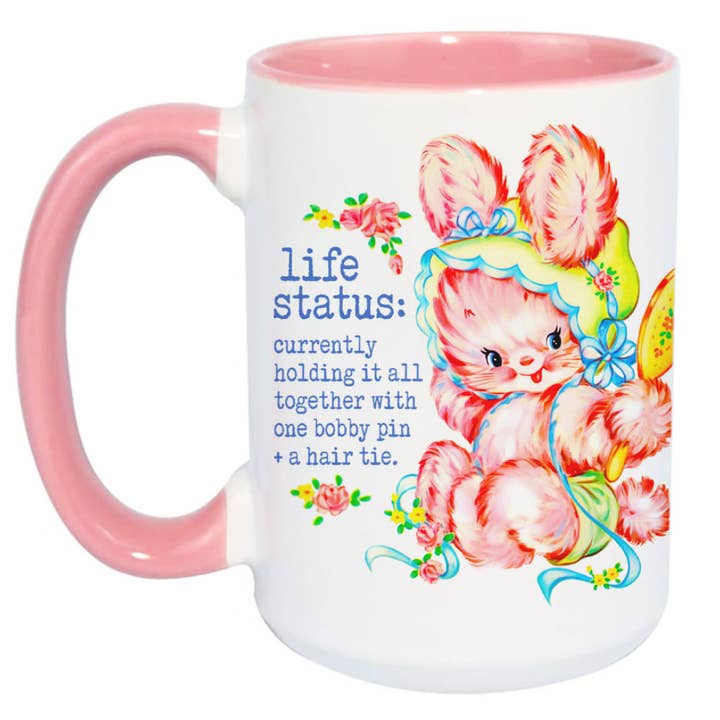 Love Letters - Wholesale Coffee Mug - One Bobby Pin + a Hair Tie mug