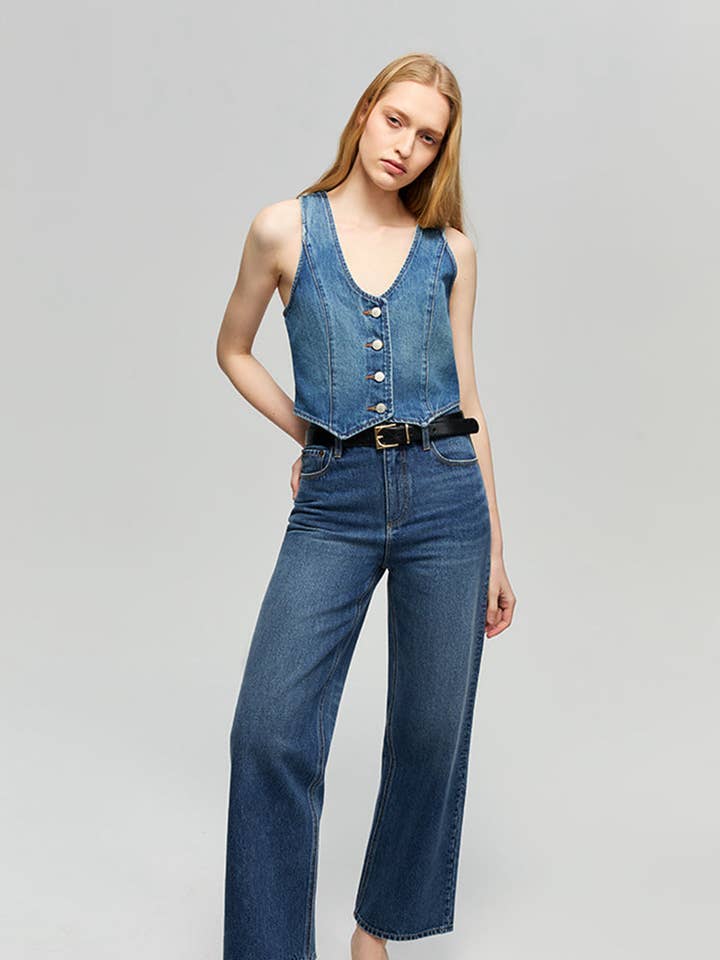 Blauwe Horizon Spijkerjackje voor wholesale door Hey Joanie