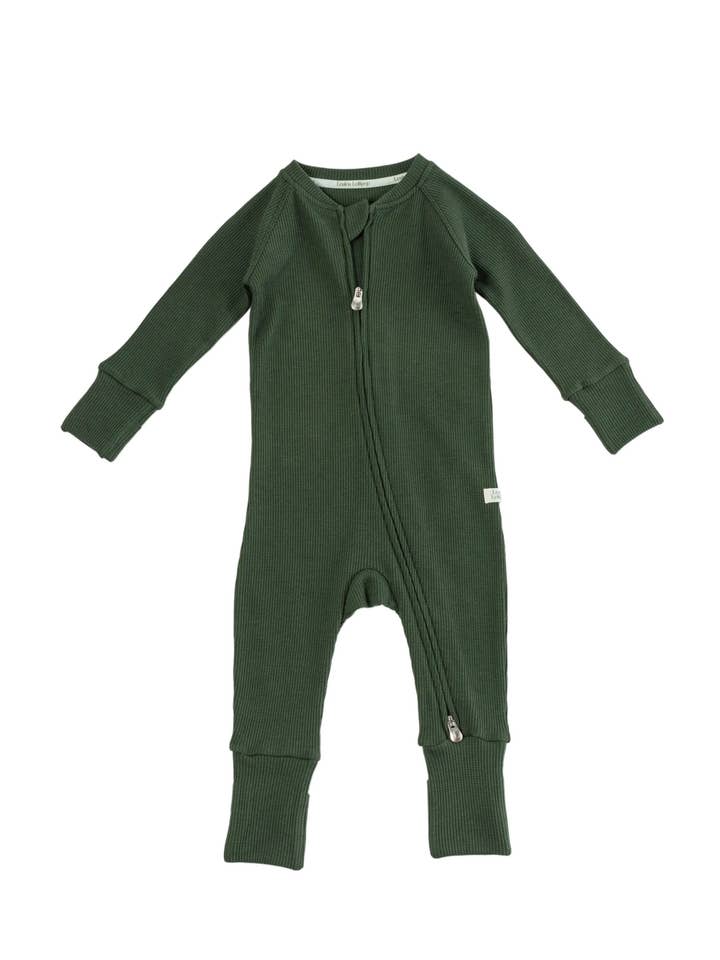 Dormeur en waffle - Vert sapin pour la vente par Loulou Lollipop