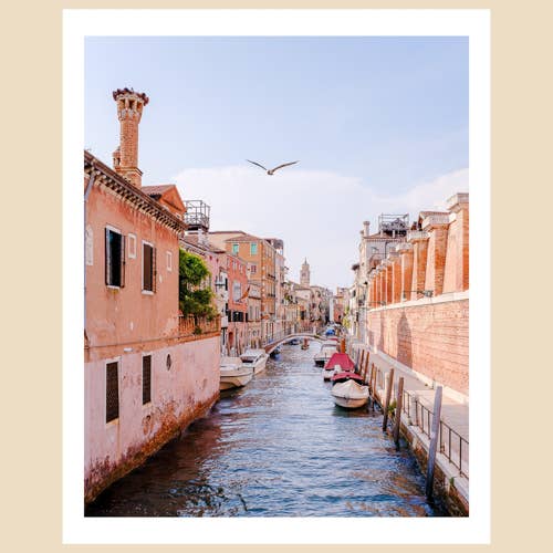 Venice Art Print (8x10): A Quiet Canal, Dorsoduro for wholesale by Charlotte to Paris