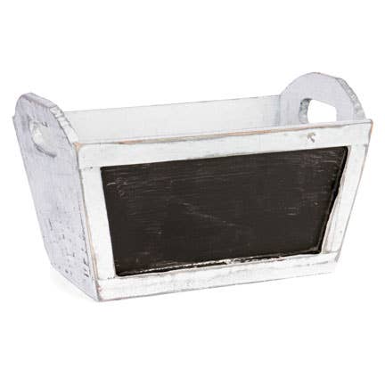 RECT WOOD TUB SH W/CHALKBOARD for wholesale by Willow Group