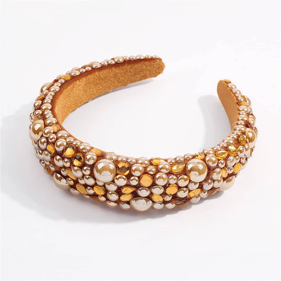 ASSORTED Multi Crystal Bead Headband HB224-39 (12PC) for wholesale on Faire2