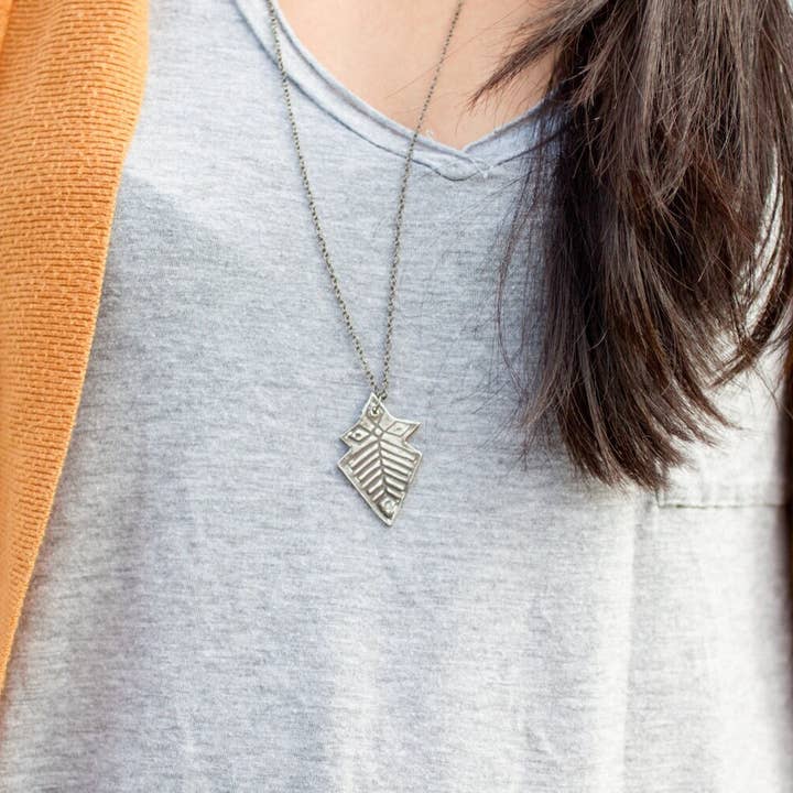 Arrowhead Boho Pendant Arrow Charm Sterling zilveren ketting voor wholesale door Farmhouse Moon