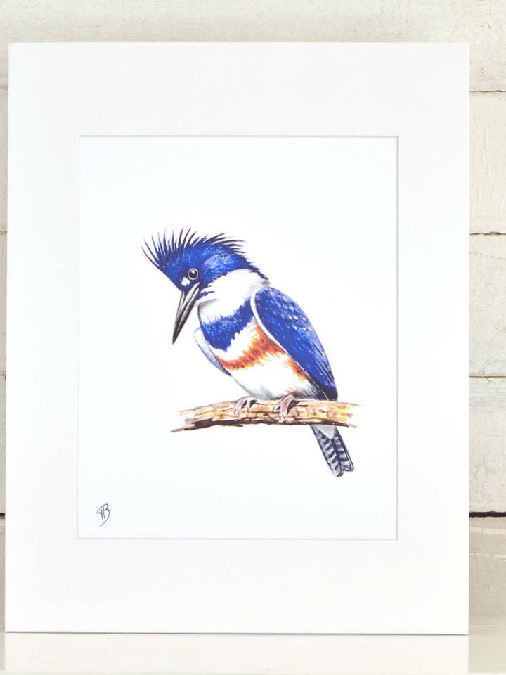 Guarda-rios Matted Print, Pintura a Aguarela Um Tipo de Um Tipo por atacado de Streetlightbirds