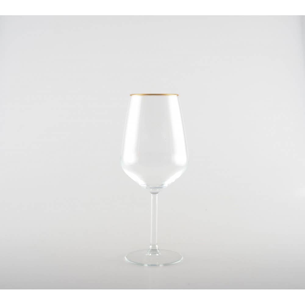 AULICA – Großhandel Weingläser – Weingläser mit mattem goldfarbenem Rand – Set mit 6 Stück4