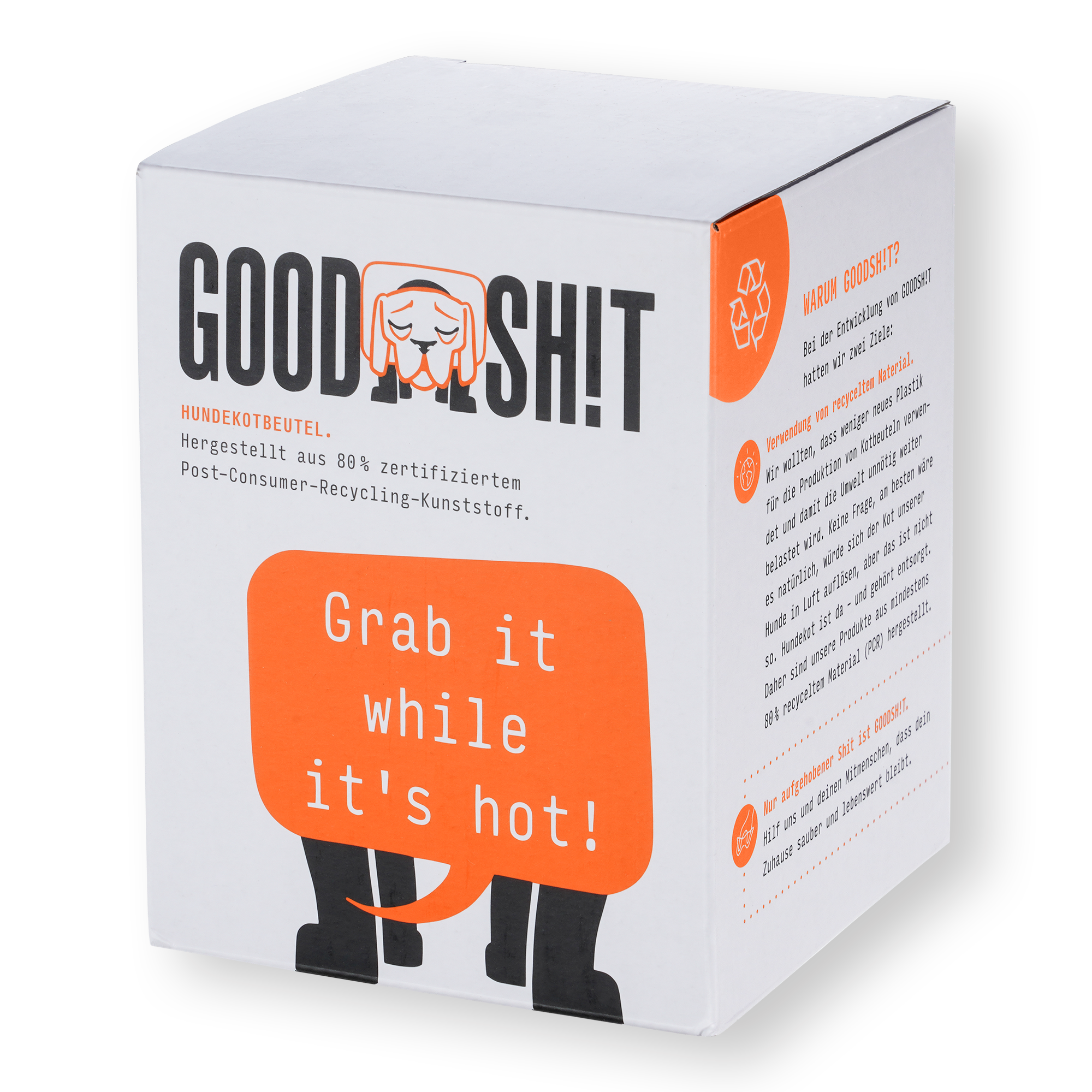 GOODSH!T – Großhandel Kotbeutel – GOODSH!T Hundekotbeutel, 18-er Box, 80% Recyclingmaterial9