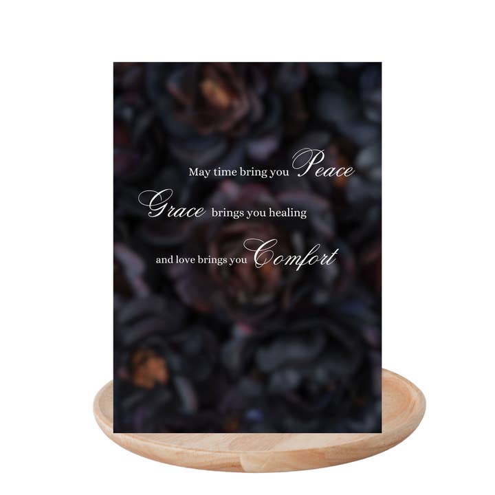 With Heavy Hearts Sympathy Greeting Card for wholesale by You Go Girl