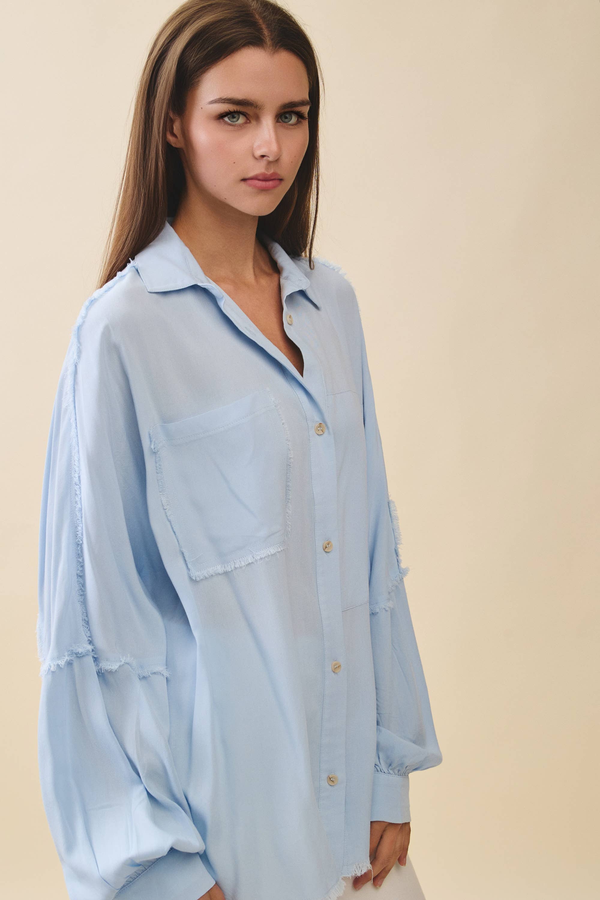 AEMI + CO - Wholesale Button Down Shirt - Women's - 879AK Delilah Shirt33