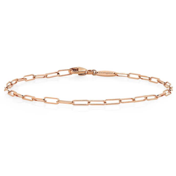 Charm Bracelet + Rose Gold Paperclip Chain for wholesale by Congés