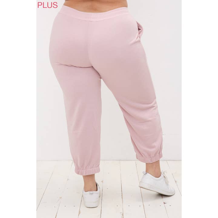 Sweet Generis - Wholesale Lounge Sweatpants/jogging bottoms – Women's - PLUS CROPPED FRENCH TERRY JOGGER SWEATPANTS15