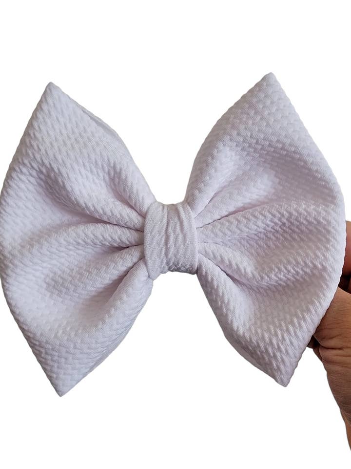 Savannah Bow-Branco por atacado de Dainty Delights Creations