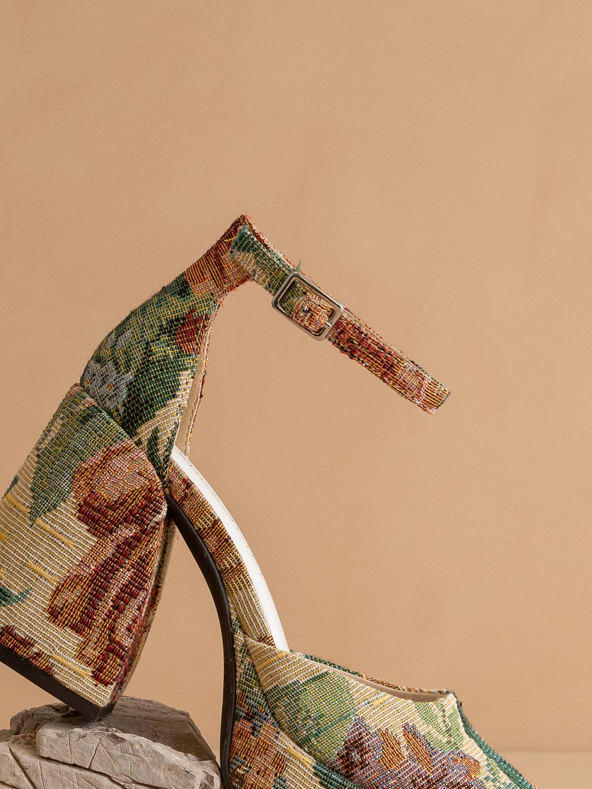 The Oslo | Tapestry Chunky Platform Mary Janes for wholesale on Faire2