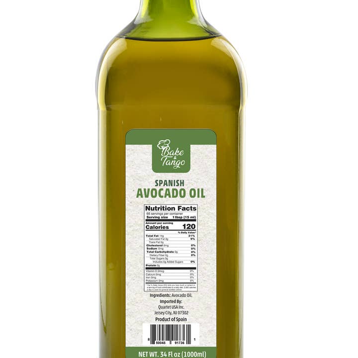 SQRL - Vente Huile de cuisson - Huile d'avocat Bake&Tango 1000 ml1