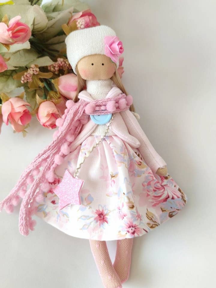 Handmade Doll,Fabric Doll,Rag Doll,Girl Gift,Softie Doll,Collectible Dolls ,Doll Cotton,Interior Doll,Stuffed Doll,Heirloom Cloth Doll for wholesale by ChernikovaNataliya