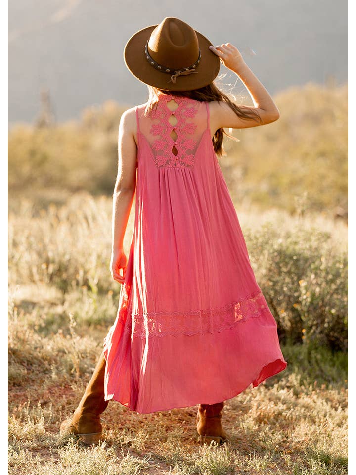 Joyfolie - Wholesale Dress - Kids - Delphina Dress in Wild Rose - Kids