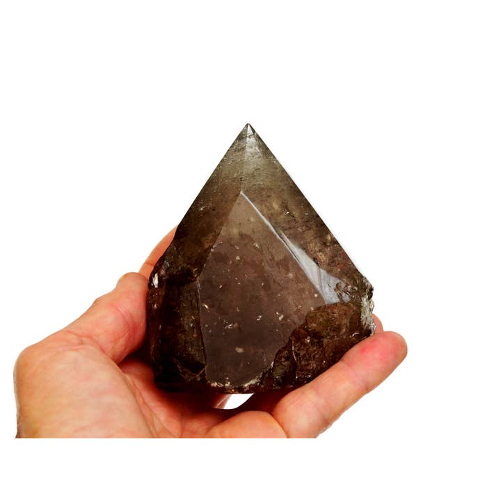Kaia & Crystals - Wholesale Spiritual Stone/Crystal - Smoky Quartz Semi Polished Point (Brazil) - (200g - 450g) Extra Quality2