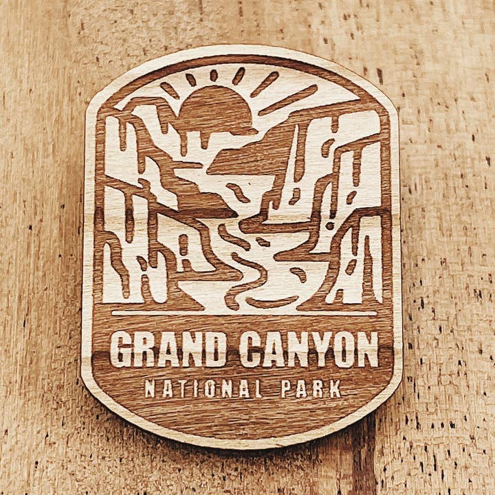 Pin de madera Parque Nacional del Gran Cañón para venta al por mayor de The Wooden Pin