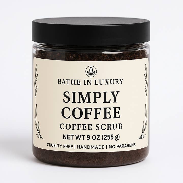 Simply Coffee Esfoliante de Café – Revitalização de Espresso Puro por atacado de Bathe in Luxury