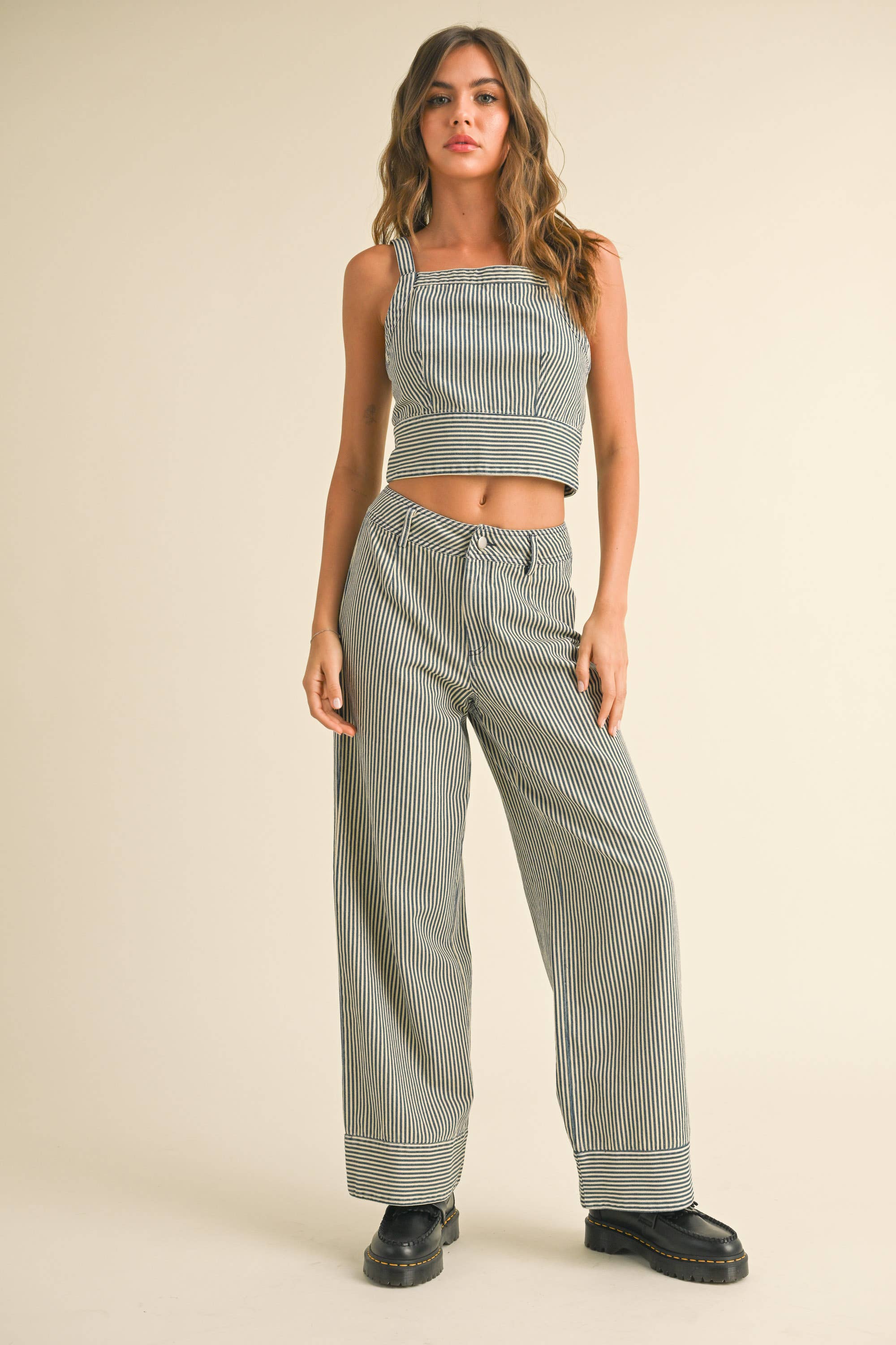 stripe flap pants – A.subjjject
