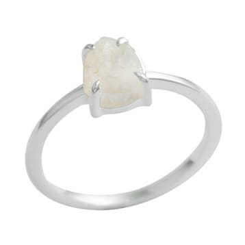 Anillo Atra, plata de ley 925, piedra lunar para venta al por mayor de TALISMAS BIJOUX