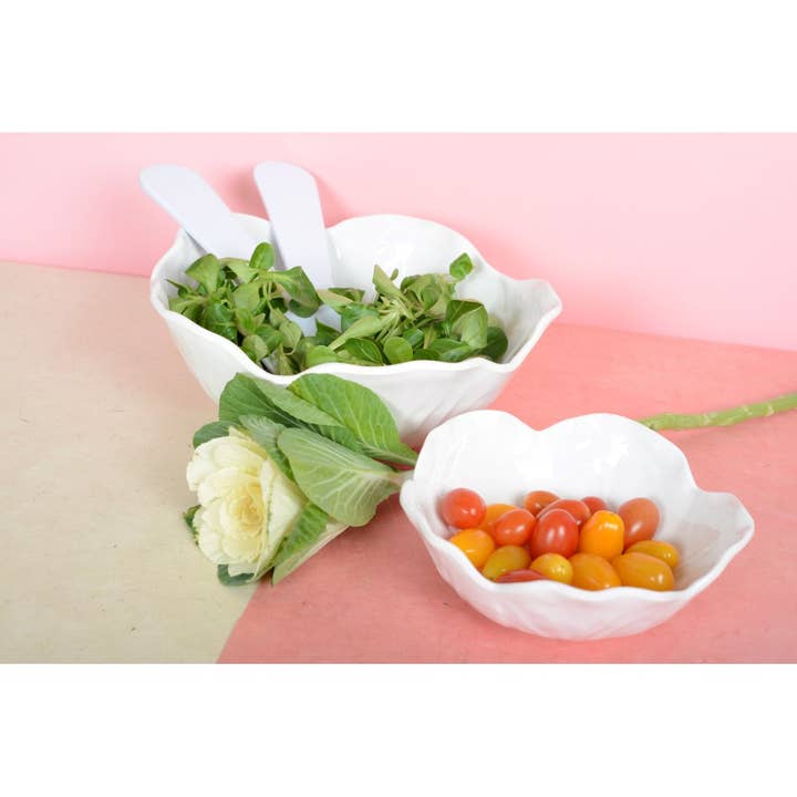 AULICA - Wholesale Serve Bowl - White melamine salad bowl 26x26x8cm2