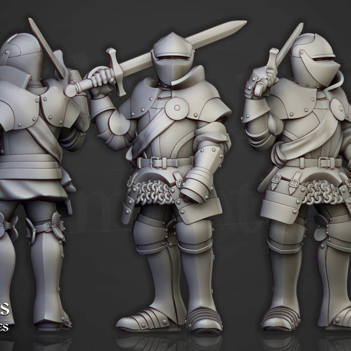 Knights of Sundland on foot for wholesale by Forg3d