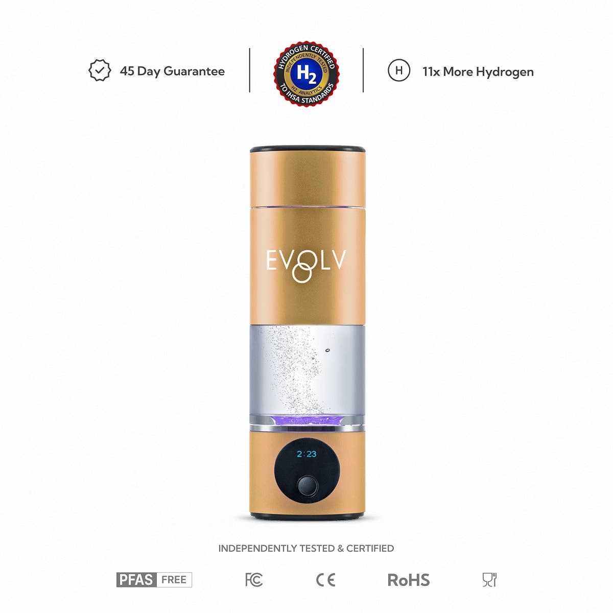 EVOLV WELLNESS LLC - Wholesale Water Filter - EVOLV Hydrogen Water Bottle5