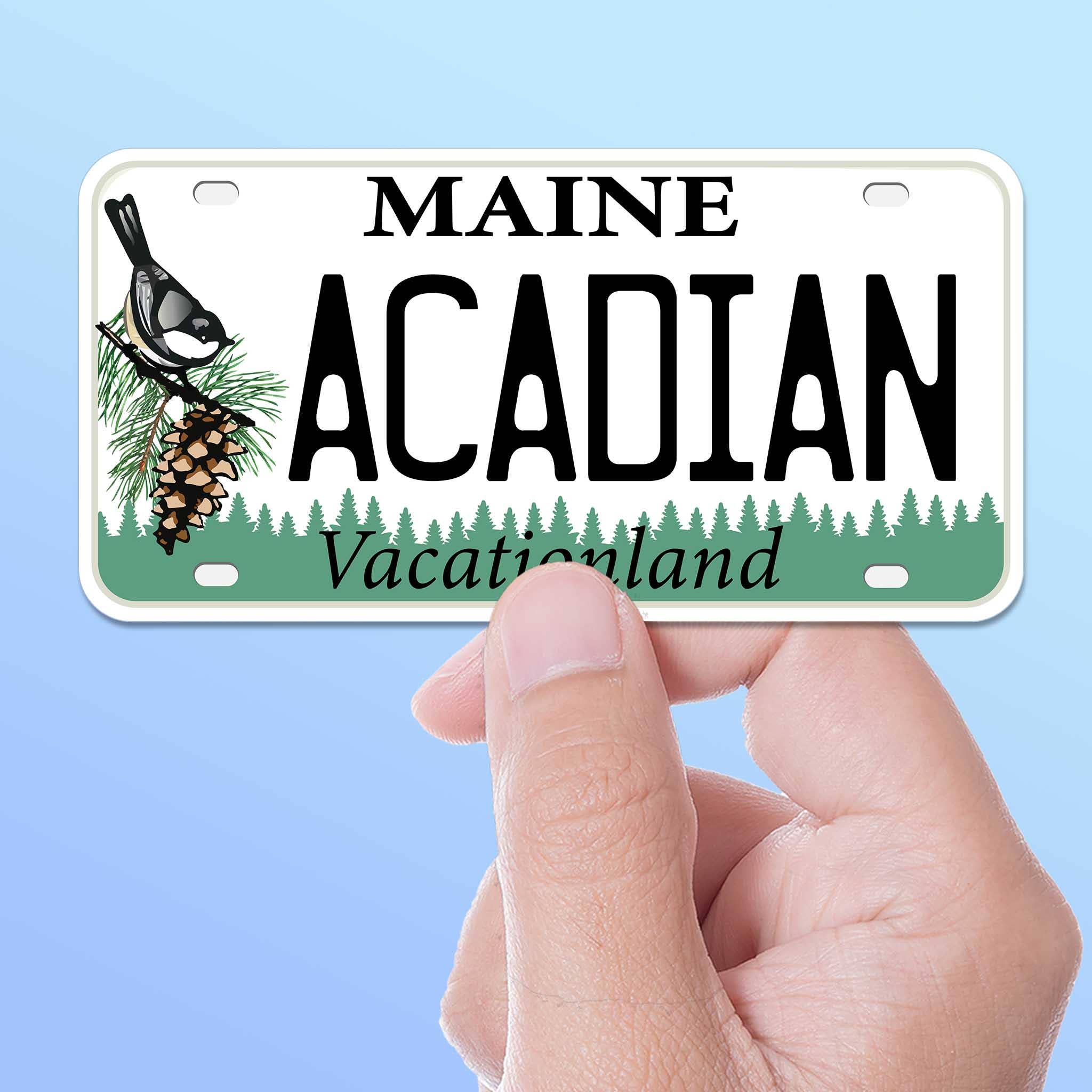 Sentinel Supply - Wholesale Sticker - Maine License Plate Stickers - Custom ME City Decals1