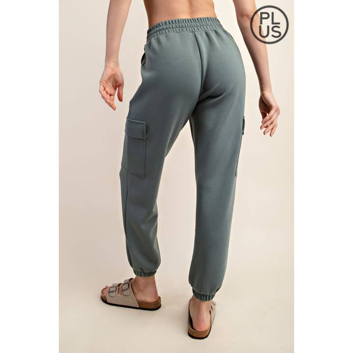 Rae Mode - Wholesale Athletic Pants - Women's - PLUS SIZE MODAL SCUBA CARGO JOGGER PANT9