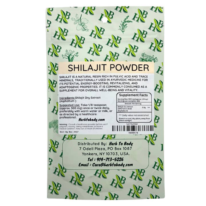 Herb To Body – Engroshandel Protein-/superfoodpulver – Shilajit Pulver 113g