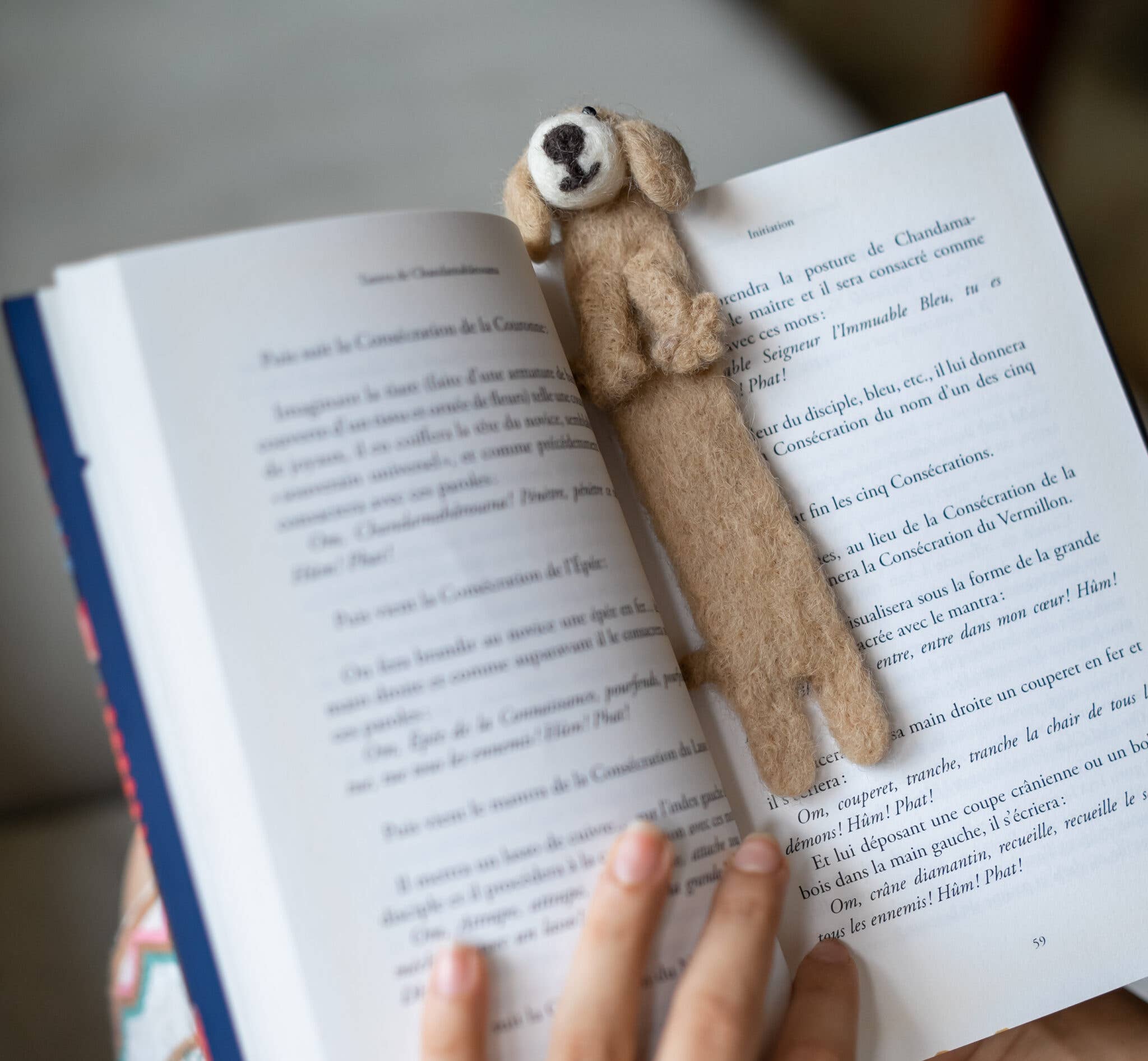 Everest Pet Supply & Gifts - Vendita all'ingrosso Segnalibro - Segnalibro Cane, Segnalibro in Feltro Infeltrito, Fatto a Mano, 100% Lana