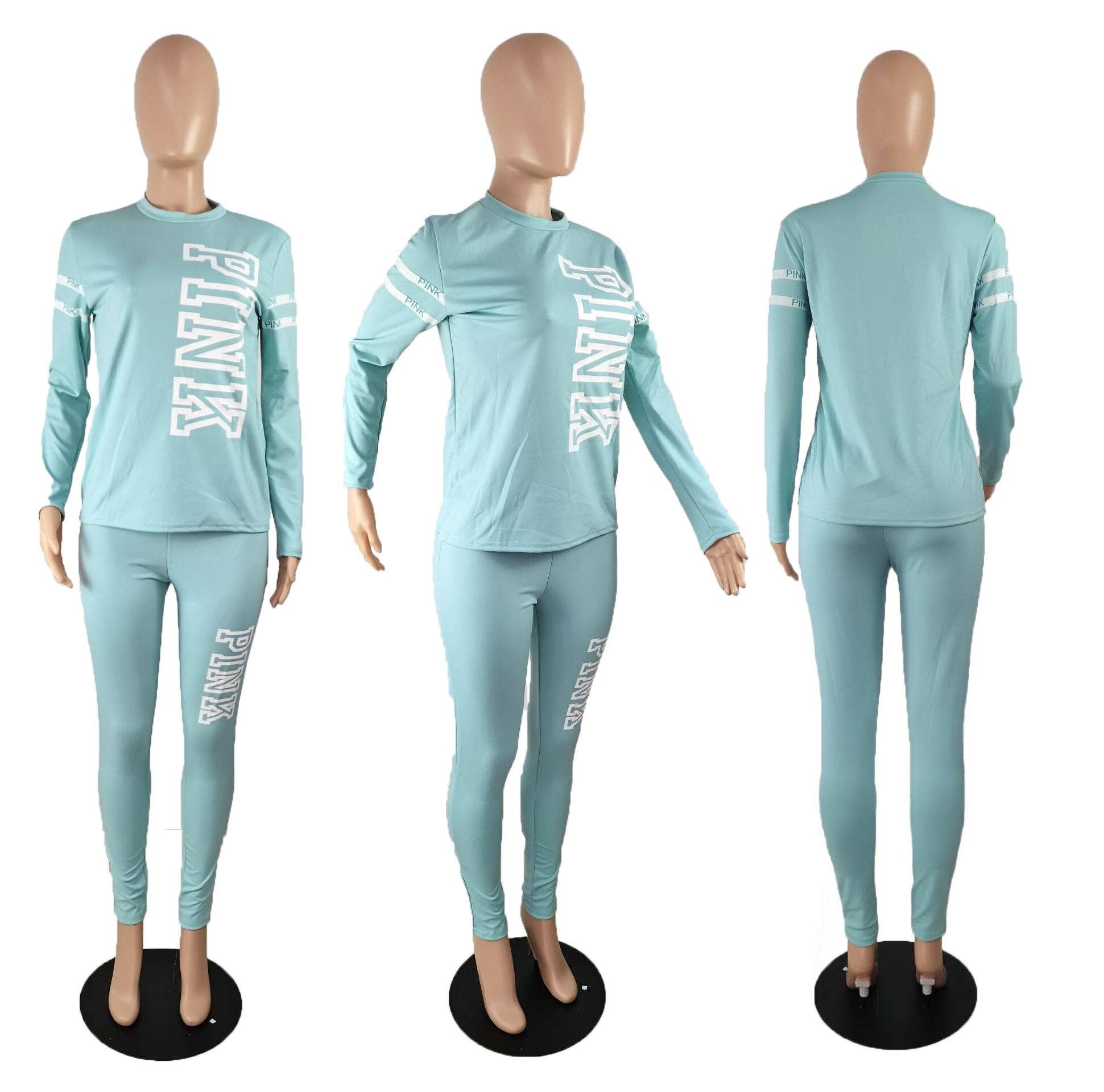 MB Fashion Wholesale - Wholesale Top & Pant Set (NOT Loungewear) - Women's - MB FASHION LETTER CAUSAL SETS 3598R10