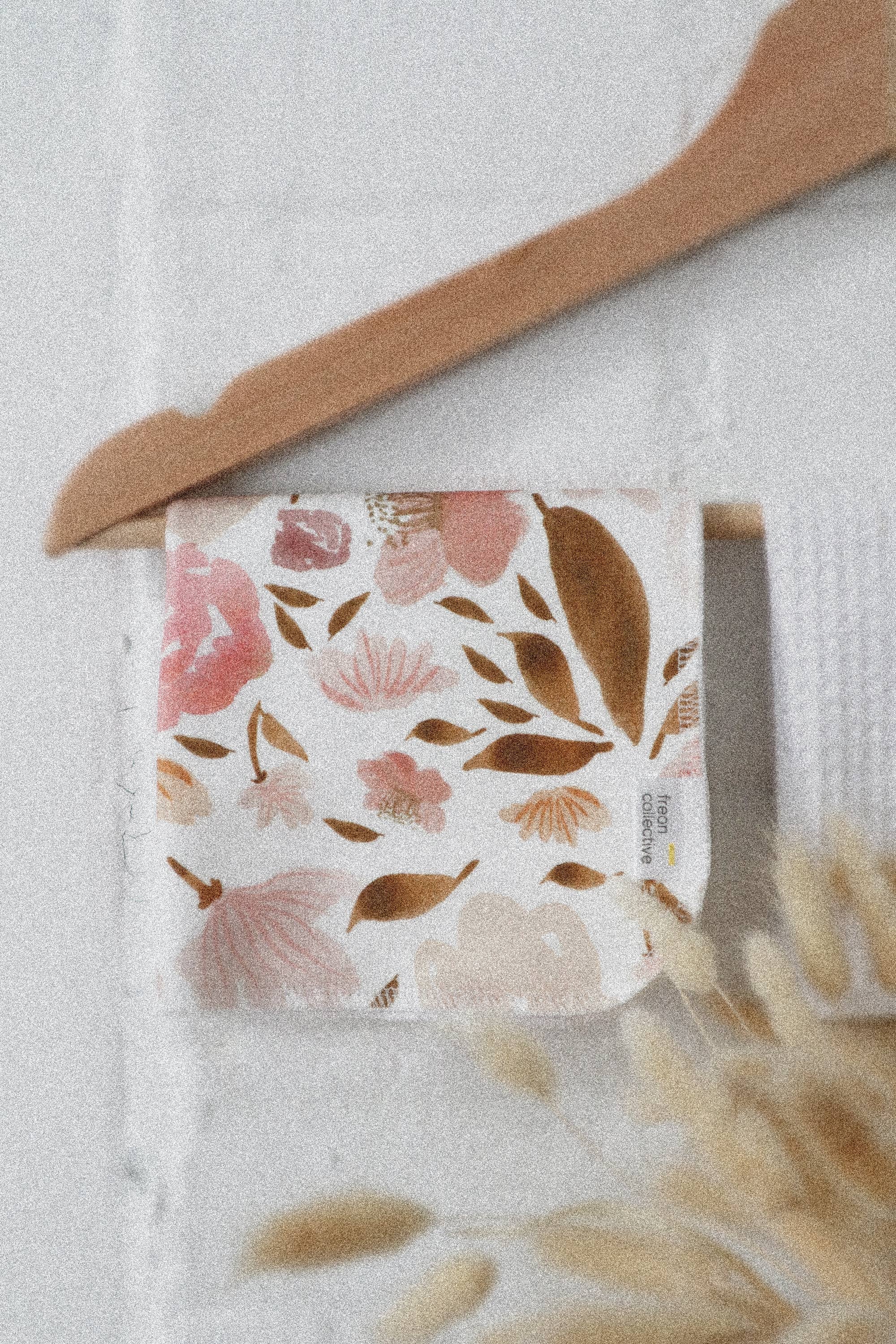 Freon Collective – wholesale Wash cloth – Organic Cotton Face Cloth - Juliet Florals2