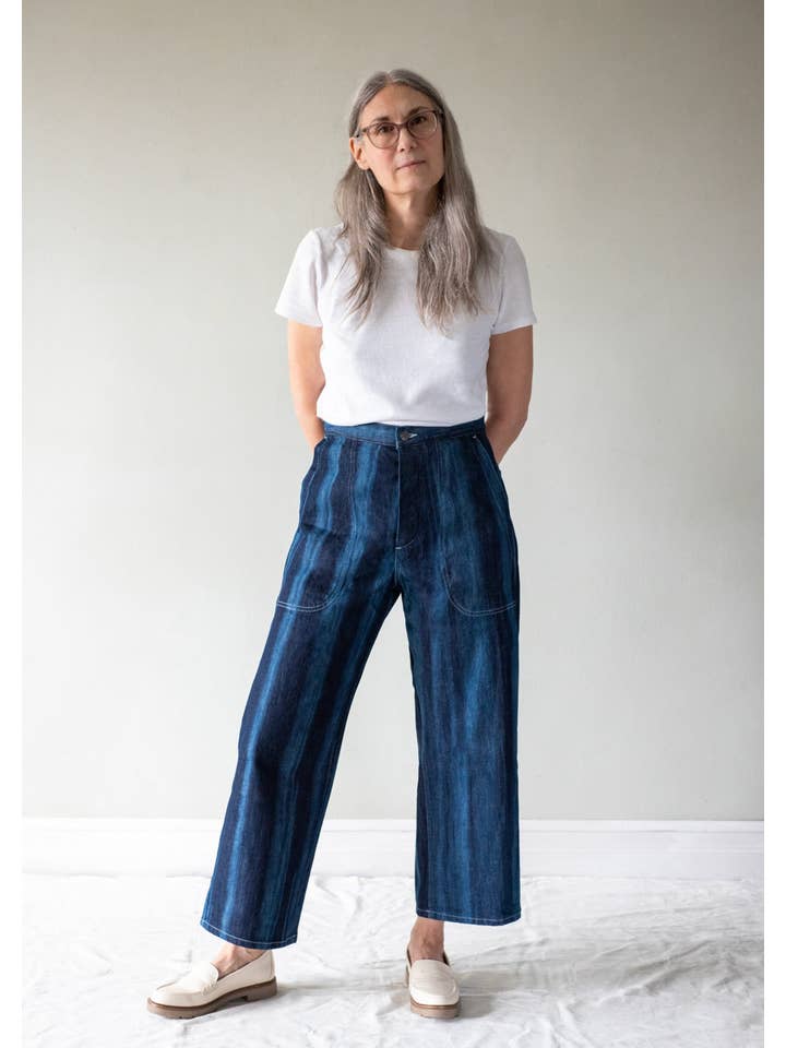 UQNATU - Wholesale Pants - Women's - Sailor Pants Denim